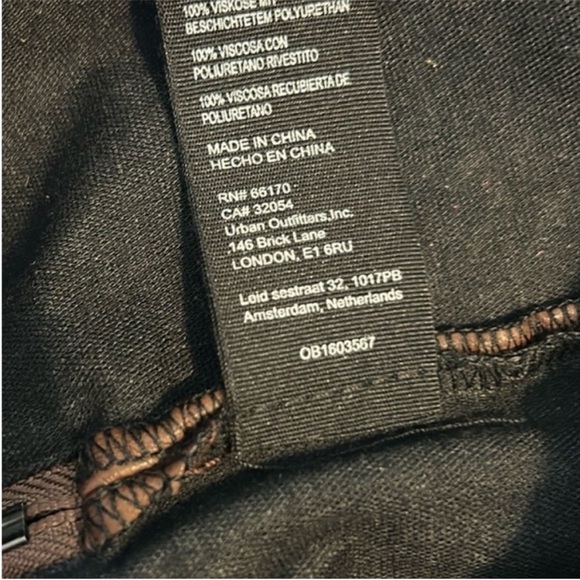 Free People 12 Skort Vegan Leather Pleated Micro Mini Skort Someday skirt brown - Picture 8 of 8